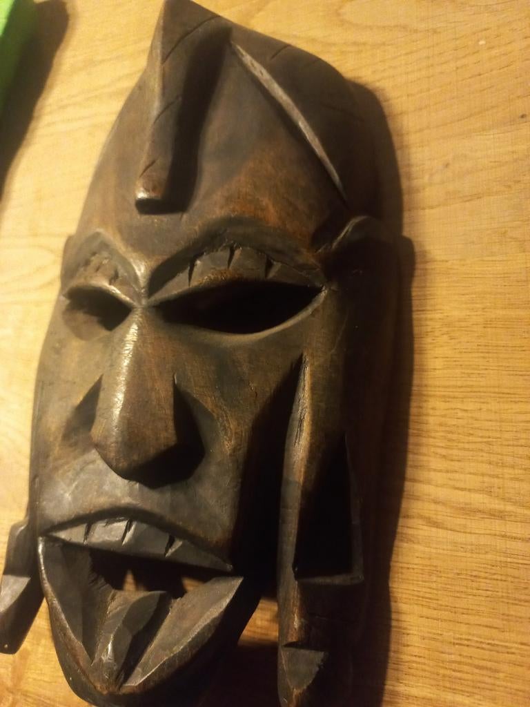 Houten Afrikaans Masker, Ophalen of Verzenden