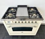 ❗Luxe Fornuis Boretti 90cm crème + rvs 1 oven frytop, 60 cm of meer, Ophalen of Verzenden, Zo goed als nieuw, Energieklasse A of zuiniger