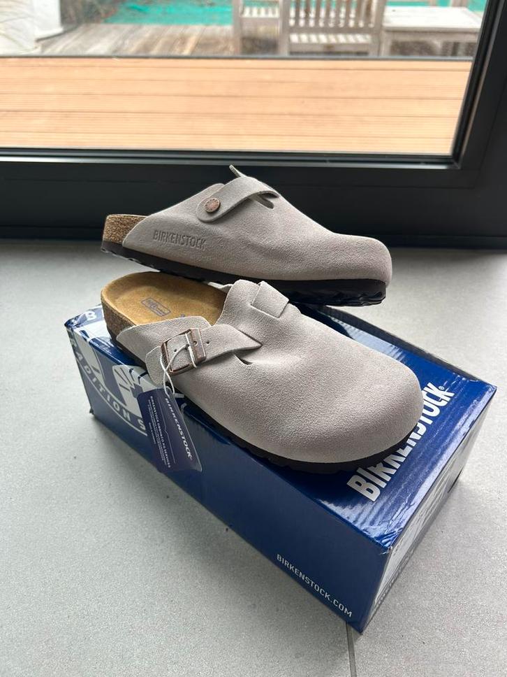 Birkenstock Boston Taupe narrow (alle maten beschikbaar), Kleding | Heren, Schoenen, Nieuw, Klompen, Overige kleuren, Ophalen of Verzenden