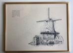 Tekening Molen de Dood van Frans Mars, Antiek en Kunst, Kunst | Tekeningen en Foto's, Ophalen