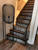 Staande zwarte lamp, Ophalen, Zo goed als nieuw, Metaal, 150 tot 200 cm