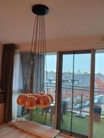 Moderne koperkleurige hanglamp met 7 lichtpunten, Ophalen, Zo goed als nieuw, Modern, Metaal