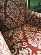 Fauteuils set van 2 romantische brocante rood wit klassiek, Ophalen, Gebruikt, Vintage, 75 tot 100 cm