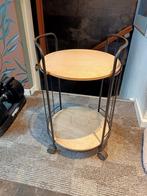 Planten Trolley / Bijzettafel, Huis en Inrichting, Tafels | Bijzettafels, Minder dan 55 cm, Gebruikt, Rond, Industrieel