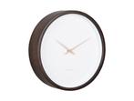 Karlsson Wall clock Ancho dark wood medium, Huis en Inrichting, Woonaccessoires | Klokken, Ophalen of Verzenden, Nieuw, Analoog