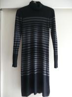 Comptoir des Cotonniers jurk streep col wol zwart maat 36, Ophalen of Verzenden, Zo goed als nieuw, Maat 36 (S), Zwart