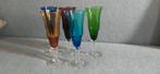 Murano drink/champagne glazen, 1960's, set van 5., Ophalen of Verzenden