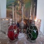 4 x antieke glazen parfum verstuivers L.P Piver Paris, Antiek en Kunst, Ophalen
