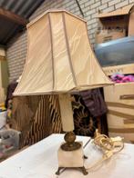 Marmer tafel lamp, Overige materialen, Marmer, Ophalen of Verzenden, Zo goed als nieuw