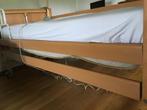 Verstelbaar Hoog-Laag Verpleegbed CasaCare, Ophalen, Eenpersoons, Hout, 100 cm