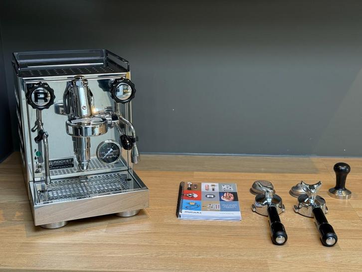 Rocket Appartamento Espressomachine Inox Black, Garantie, Witgoed en Apparatuur, Koffiezetapparaten, Zo goed als nieuw, Gemalen koffie