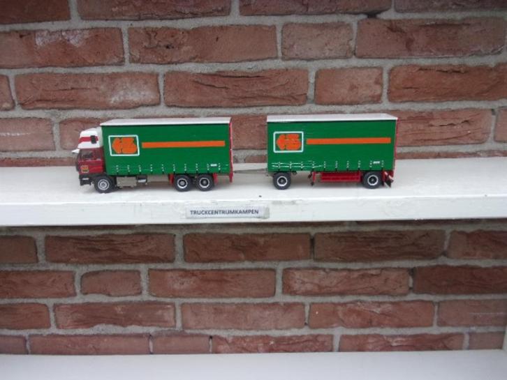 Tekno  Daf  2800  met  aanhanger  van  Zijderlaan., Hobby en Vrije tijd, Modelauto's | 1:50, Nieuw, Bus of Vrachtwagen, Tekno