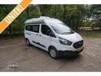Buscamper Ford Transit Custom|3 gordelplaatsen 2xzonnepaneel, Chemisch toilet, Buscamper of Camperbus, Tot en met 2, Kluisje