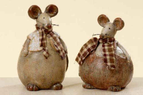Leuk en origineel beeld : dikke, bolle Muis, bruin, Tuin en Terras, Tuinbeelden, Nieuw, Dierenbeeld, Steen, Ophalen of Verzenden