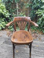 Houten salon stoelen (2), Ophalen, Gebruikt, Twee, Bruin