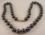 Hematiet collier- 67,7 gram- 45,5 cm lang, 14 karaat goud, Verzenden, Nieuw, Goud, Grijs