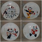 Disney set Kerst ontbijtbordjes Mickey, Minnie,, Verzamelen, Ophalen of Verzenden, Mickey Mouse, Nieuw, Beeldje of Figuurtje