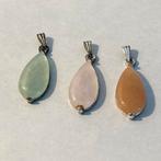 LBVYR ketting hangers Aventurijn rozen kwarts en Aventurijn, Ophalen of Verzenden, Nieuw, Oranje, Steen of Mineraal
