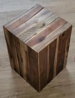 Sokkel bijzettafel, Ophalen of Verzenden, Zo goed als nieuw, Rechthoekig, Hout