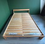 Ikea bed Neiden 140x200 met verstevigde lattenbodems, Huis en Inrichting, Slaapkamer | Bedden, Ophalen, Bruin, Tweepersoons, 140 cm