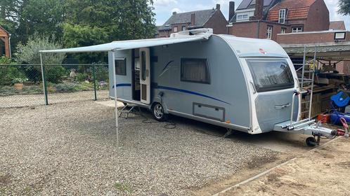 Burstner caravan trecento 525 TL 2008, Caravans en Kamperen, Caravans, Particulier, tot en met 4, 1250 - 1500 kg, Rondzit, Vast bed