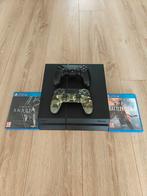 Playstation 4 + 2 controllers + Skyrim + Battlefield, Spelcomputers en Games, Ophalen, Zo goed als nieuw, Met 2 controllers, Original