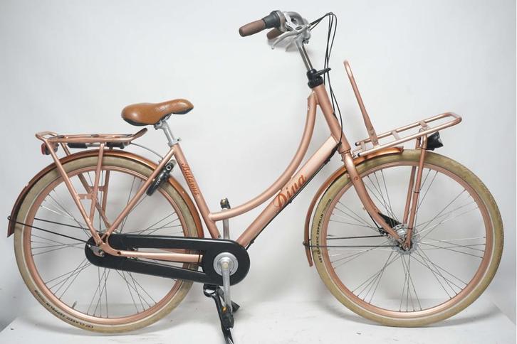 Refurbished Batavus Diva 7 Bronze 50cm - Transportfiets, Fietsen en Brommers, Fietsen | Dames | Damesfietsen, Gebruikt, Batavus