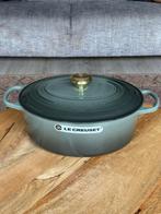Le Creuset gietijzeren braadpan ovaal 31 cm – Thyme, Ophalen of Verzenden, Nieuw, Gietijzer, Koekenpan of Braadpan