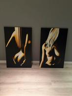 2 schilderijen, Antiek en Kunst, Kunst | Schilderijen | Abstract, Ophalen