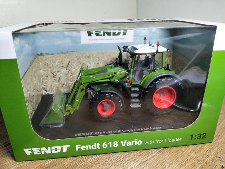 Te koop UH Fendt 618 Vario met Cargo 5.90 Voorlader., Hobby en Vrije tijd, Modelauto's | 1:32, Nieuw, Tractor of Landbouw, Universal Hobbies