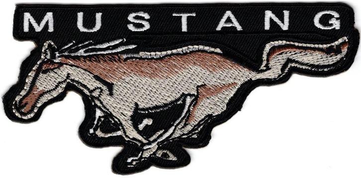Ford Mustang stoffen opstrijk patch embleem #7, Verzamelen, Automerken, Motoren en Formule 1, Nieuw, Auto's, Ophalen of Verzenden