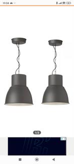 Twee Ikea Hektar hanglampen - Industrieel design, Ophalen of Verzenden, Zo goed als nieuw