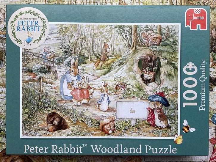 Jumbo Peter Rabbit puzzel, 1000 stukjes, compleet en zgan, Hobby en Vrije tijd, Denksport en Puzzels, Zo goed als nieuw, Legpuzzel