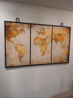 Industrieel Wereldkaart Schilderij op Canvas, Huis en Inrichting, Ophalen, Zo goed als nieuw, Schilderij, 75 tot 100 cm