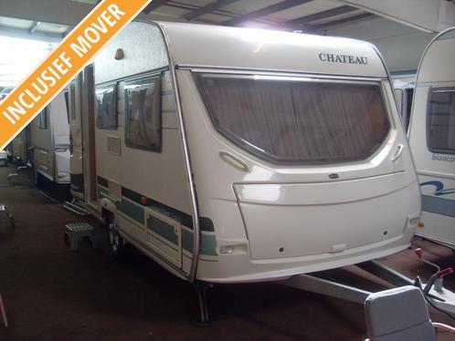 Chateau Caratt 400 TZF met Mover, Caravans en Kamperen, Caravans, Bedrijf, tot en met 4, 750 - 1000 kg, Treinzit, Chateau, Dwarsbed