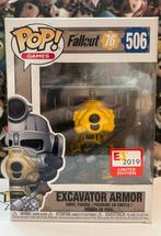 Funko Pop Excavator Armor Fallout 76 games 506 Exclusive, Ophalen of Verzenden, Zo goed als nieuw