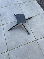 Zwarte gietijzer X poot draaifauteuil, Huis en Inrichting, Stoelen, Ophalen, Overige materialen, Gebruikt, Zwart