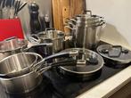 Complete set Hema Milano Pannen als nieuw, Pannenset, Ophalen of Verzenden, Zo goed als nieuw, Rvs