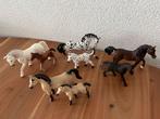 4 Schleich paardjes met 4 veulens, Verzamelen, Ophalen of Verzenden, Zo goed als nieuw, Paard, Beeldje of Figuurtje
