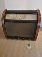 Antieke buizenradio G.E.C.bc5639,speelt,1950,apart model, Ophalen of Verzenden
