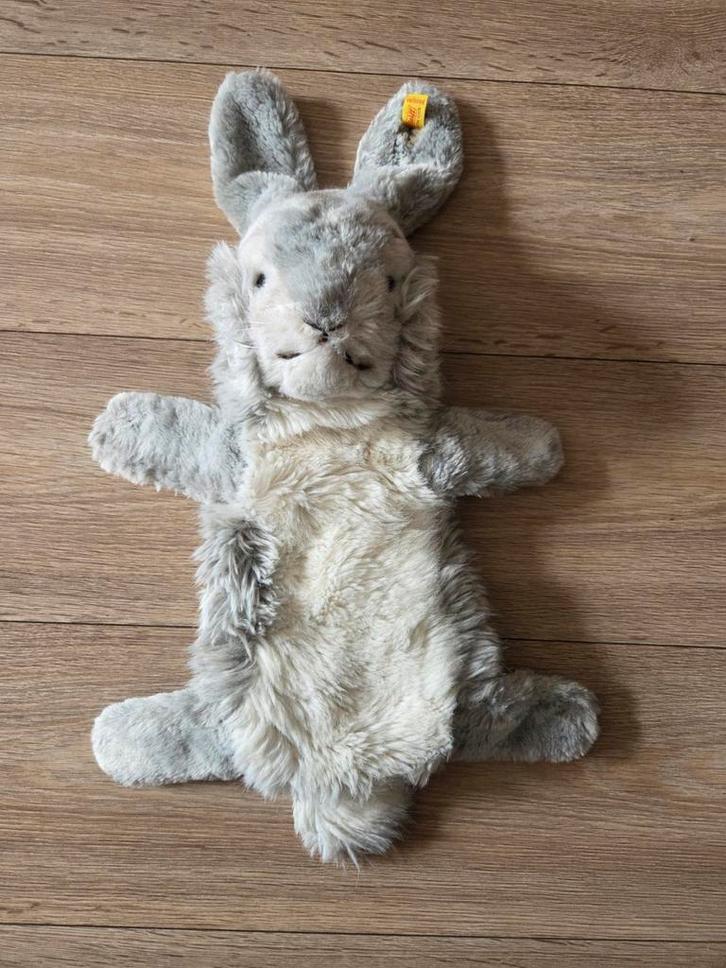 Grote Steiff handpop haas konijn Puppet Jolly Hase 3480/40, Antiek en Kunst, Antiek | Speelgoed, Ophalen of Verzenden