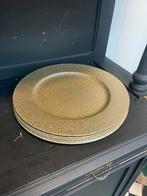 Gouden onderborden, Huis en Inrichting, Keuken | Servies, Ophalen, Zo goed als nieuw, Overige materialen, Overige stijlen