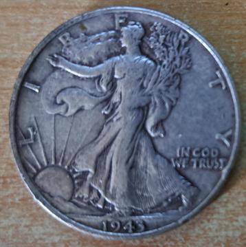 Verenigde Staten, Half Dollar 1943 - zilver beschikbaar voor biedingen