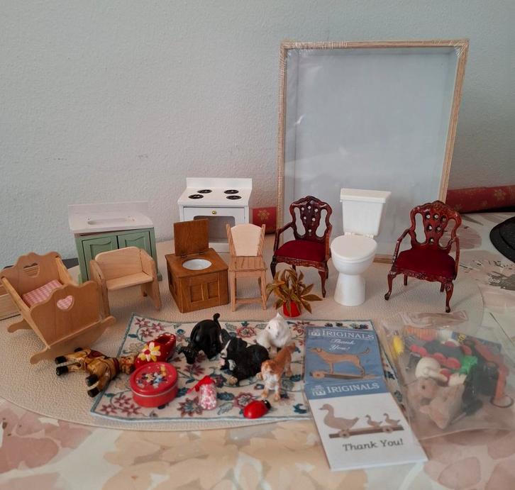 Poppenhuis Miniaturen Lot 1:12, Verzamelen, Poppenhuizen en Toebehoren, Gebruikt, Poppenhuis, Ophalen of Verzenden