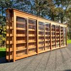 XXXL Winkelkast - Mega grote vitrinekast teakhout #2207, Huis en Inrichting, Kasten | Vitrinekasten, Niet ingevuld, Gebruikt, 200 cm of meer