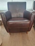 Leren fauteuils, Huis en Inrichting, Fauteuils, Ophalen, Zo goed als nieuw, 50 tot 75 cm, Leer