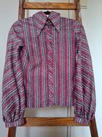 Originele seventies disco blouse mt 38, Maat 38/40 (M), Ophalen of Verzenden, Vintage, Roze