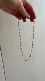 S. Stee ketting goud parels ketting eenvoud stijl, Verzenden, Zo goed als nieuw, Goud, Goud