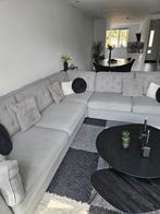 Mooie grote xxl loungebank hoekbank grijs, Huis en Inrichting, Banken | Bankstellen, Ophalen, Gebruikt, Vierpersoons of meer, Hoekbank