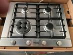 Miele km2014 gaskookplaat rvs, Witgoed en Apparatuur, Kookplaten, Ophalen, 4 kookzones, Zo goed als nieuw, Inbouw